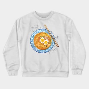 Powered By Ramen - Watercolour food illustration Crewneck Sweatshirt